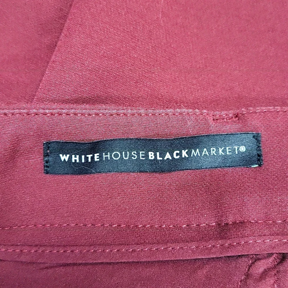 WHBM THE SLIM ANKLE MAROON SIZE 2 - Picture 3 of 7